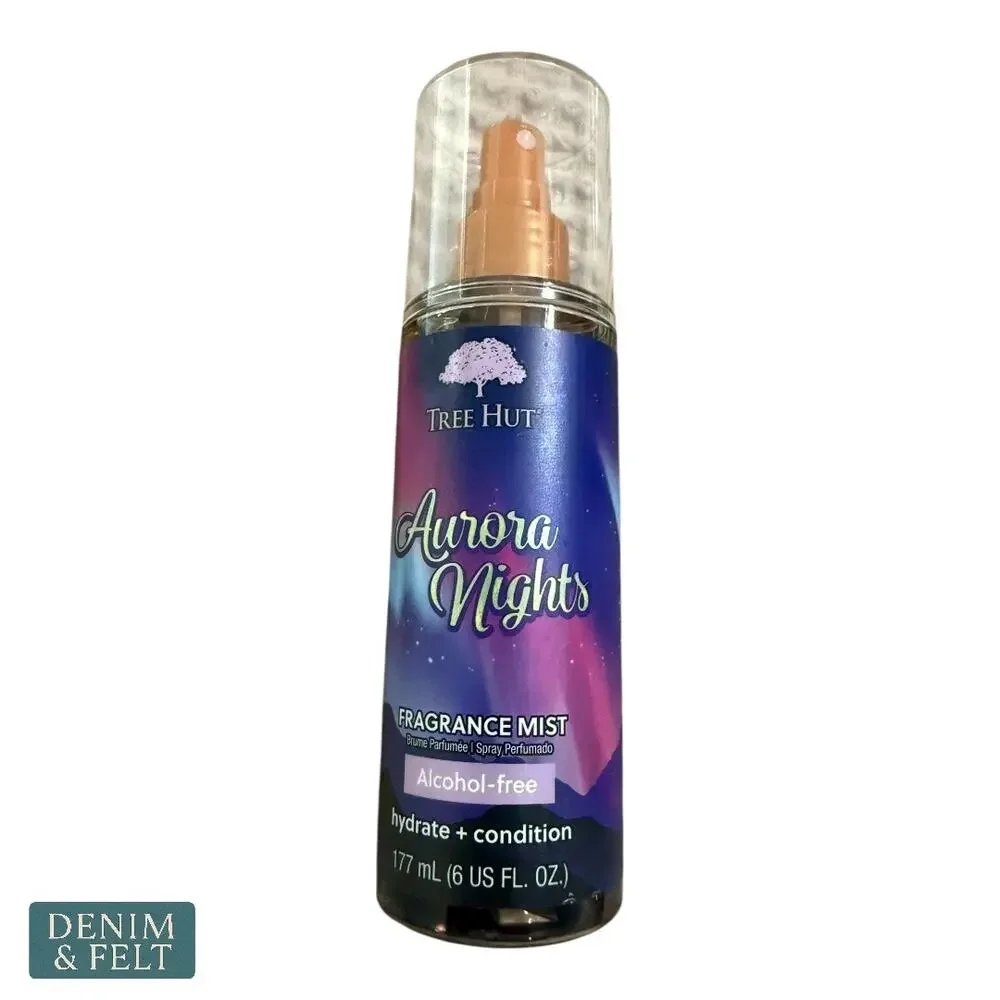 Tree Hut Aurora Nights‎ Fragrance Mist 6oz Hydrate + Condition Alcohol-Free 🌌✨